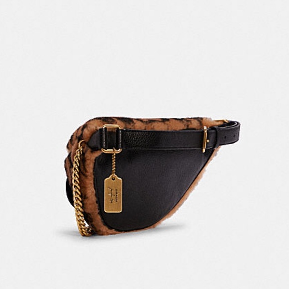 Coach x JLO Chain Belt Bag in Signature Shearling - Picture 2 of 8